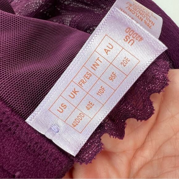 Savage x Fenty Savage Not Sorry Unlined Lace Balconette Bra Sz 42DDD - Picture 8 of 8